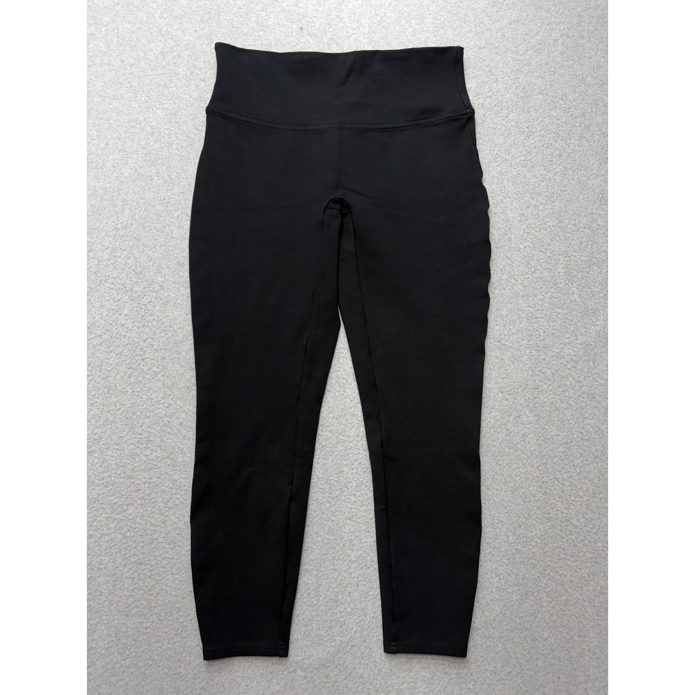 Spanx Leggings Womens Large Black High Rise Ankle Shaping Compression Stretch